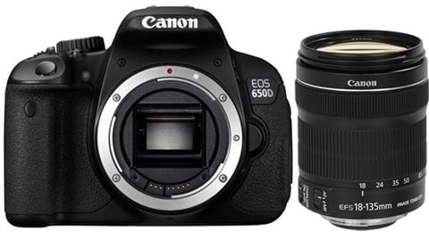 Canon EOS 650D – Fotocamera Reflex Digitale 18 Megapixel, Schermo Touch 3", Video Full HD Con Obiettivi 18-55mm E 55-250mm